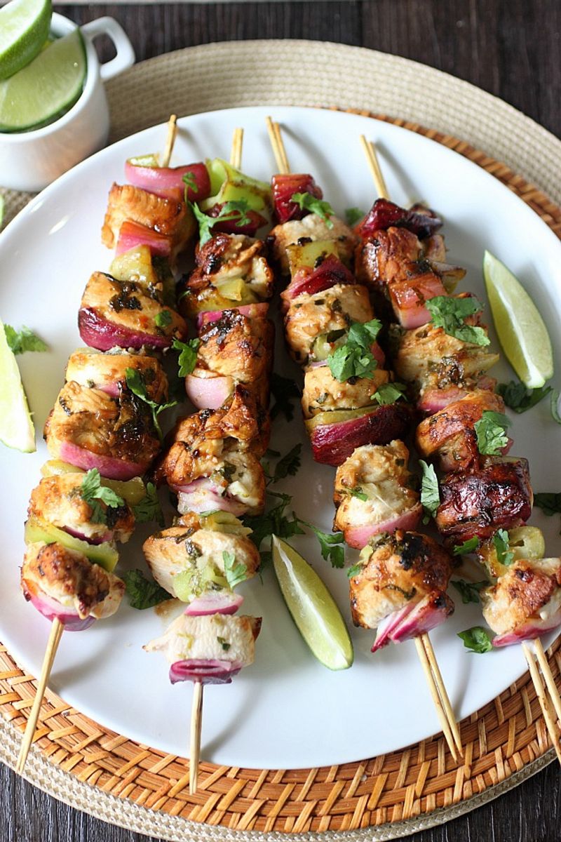 Zesty Cilantro Lime Chicken Kabobs