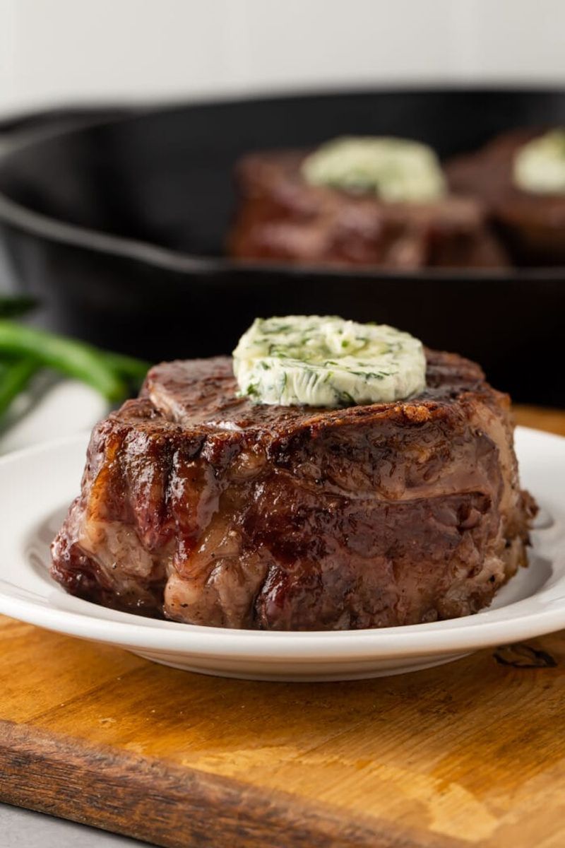 Filet Mignon with Herb Butter