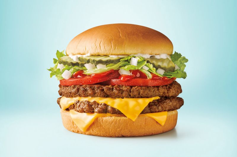 Sonic's SuperSONIC Double Cheeseburger