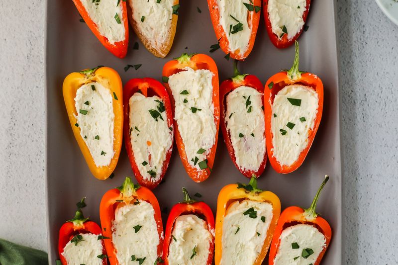 Spinach and Feta Stuffed Peppers