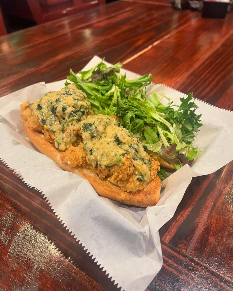 Oyster Rockefeller Po' Boy