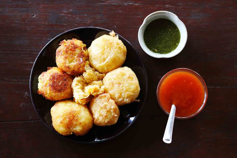 Burmese Mashed Potato Meatballs