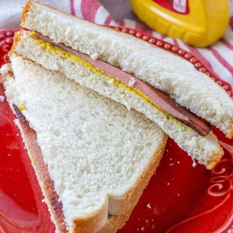Fried Bologna Sandwiches