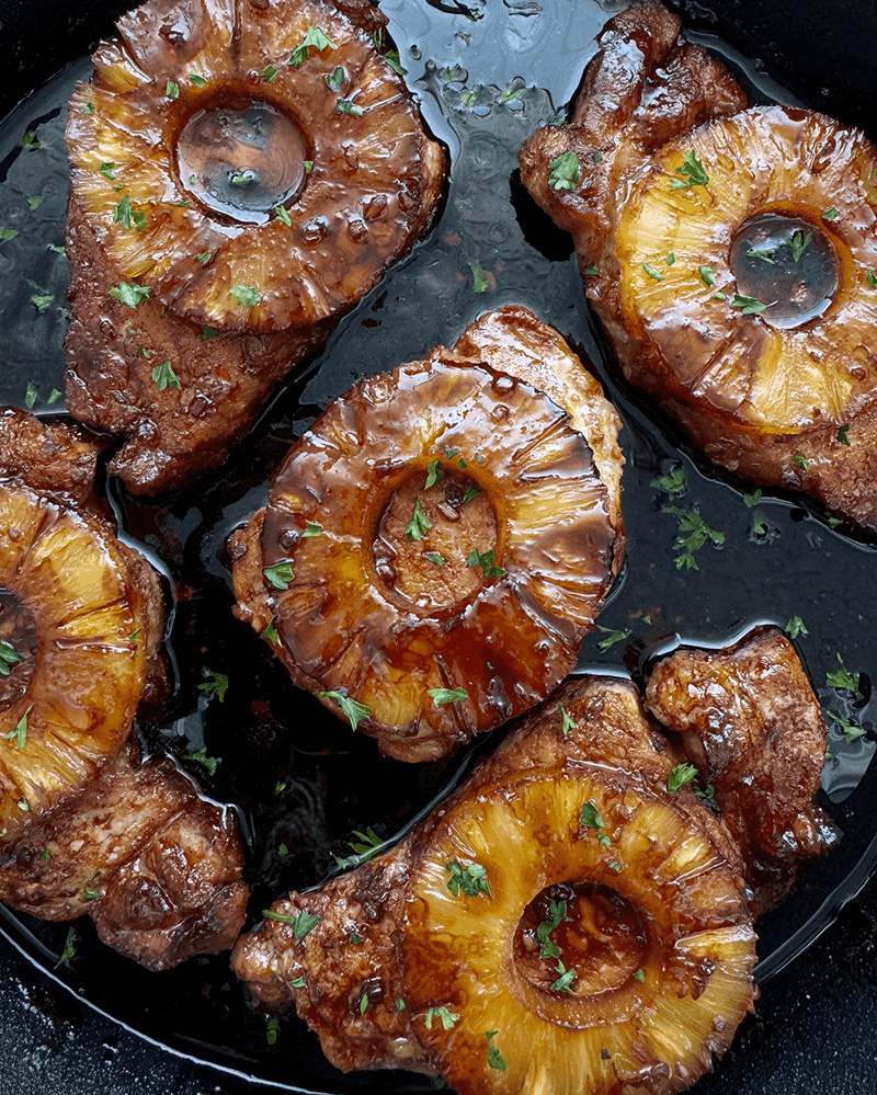 Pineapple Teriyaki Pork Chops