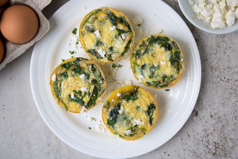 Egg White and Spinach Muffins