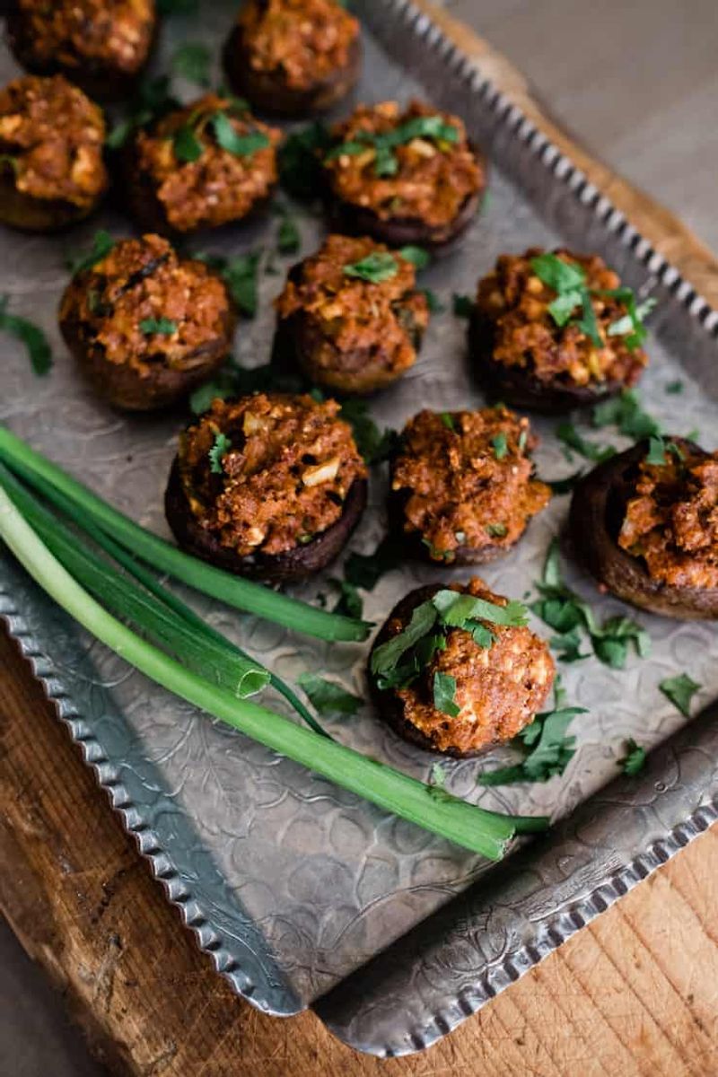 Stuffed Mushroom Caps
