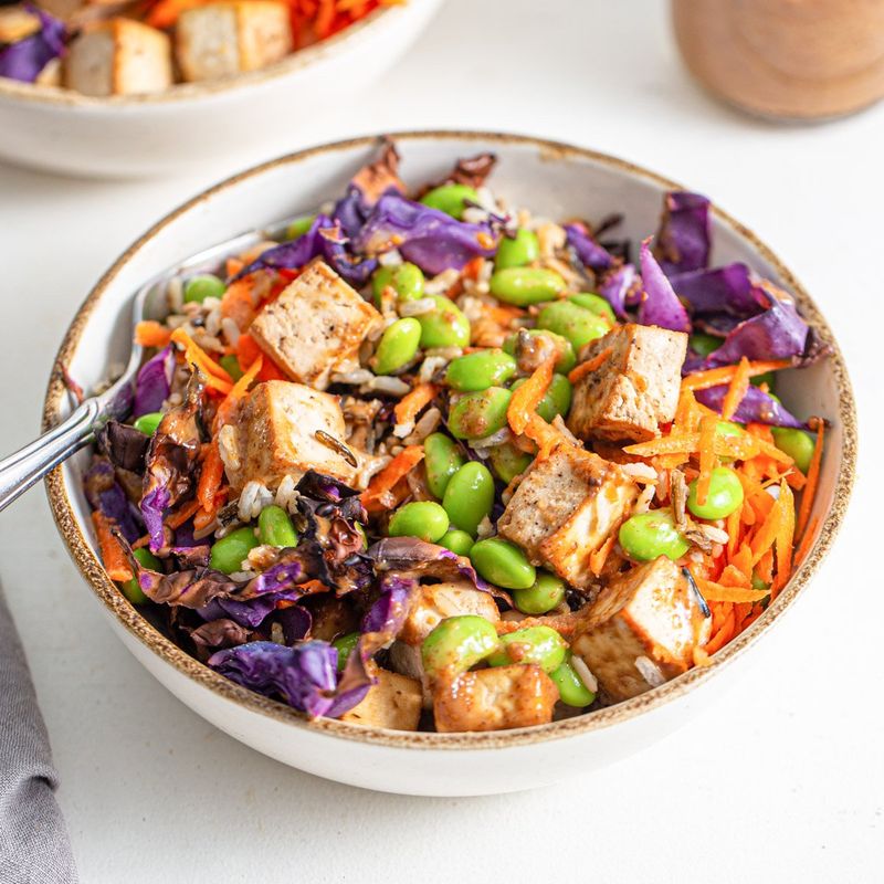 Tofu and Edamame Salad