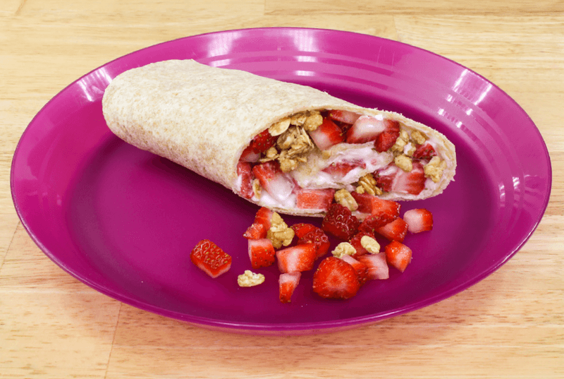 Greek Yogurt and Berry Wrap