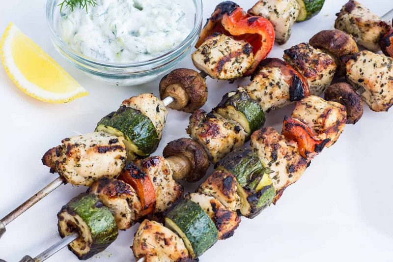 Tangy Lemon Herb Chicken Kabobs