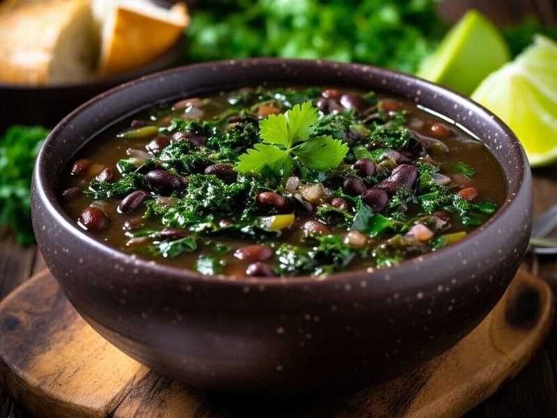 Black Bean Soup with Kale