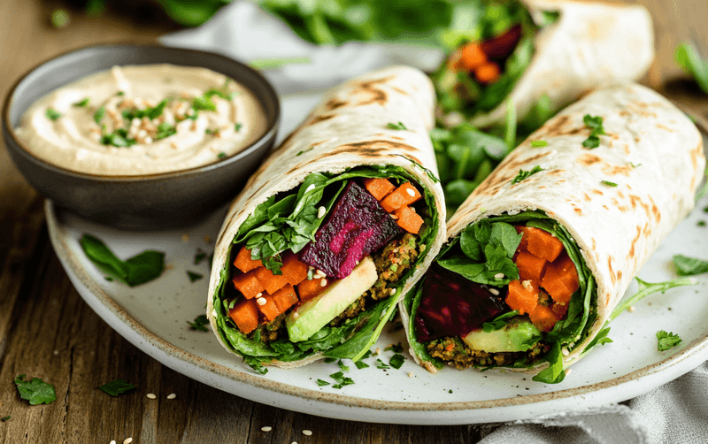 Falafel Wrap with Hummus