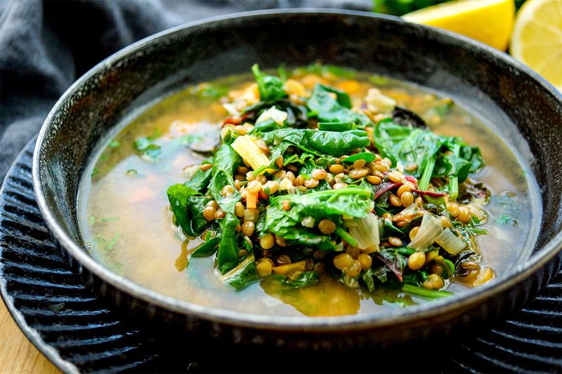 Hearty Lentil and Spinach Soup