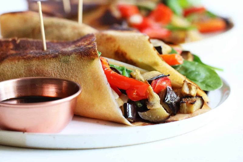 Quinoa and Roasted Vegetable Wrap
