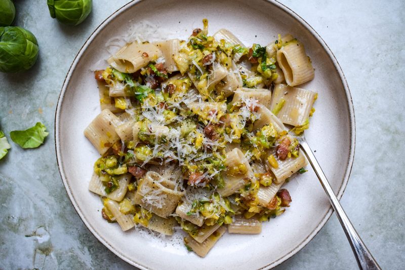 Creamy Brussels Sprout Pasta