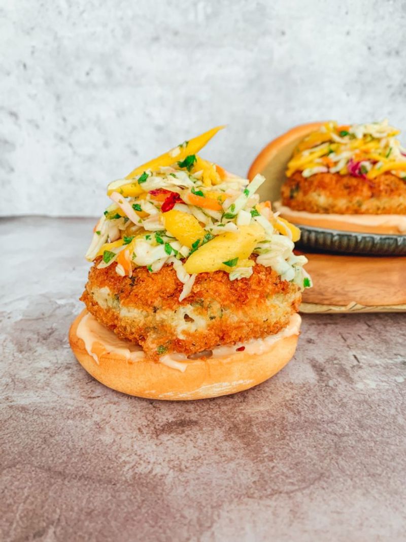 Coconut Shrimp Burger