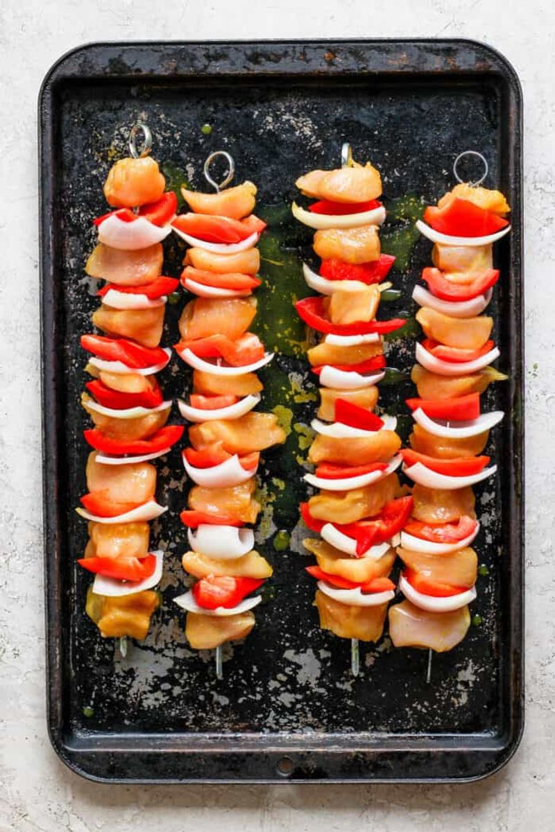Sweet Honey Mustard Chicken Kabobs
