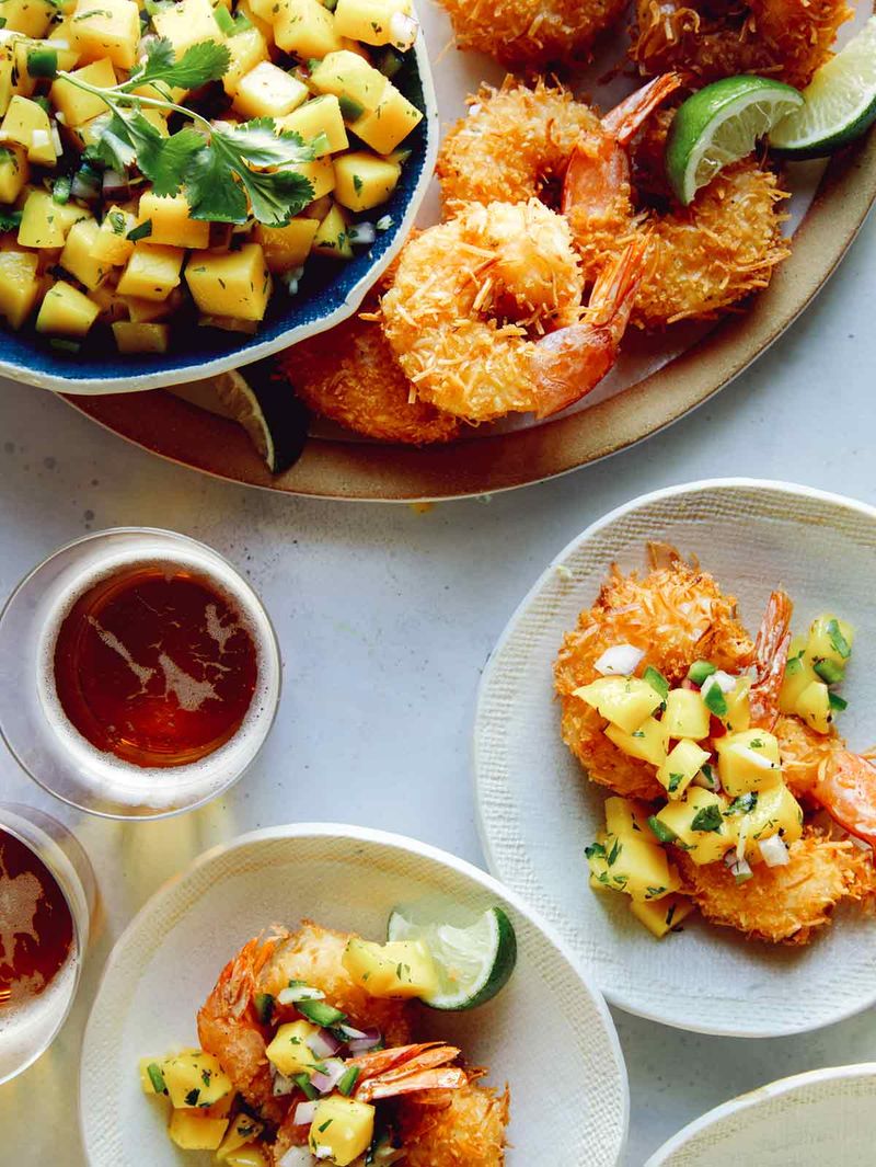 Coconut Shrimp with Mango Salsa