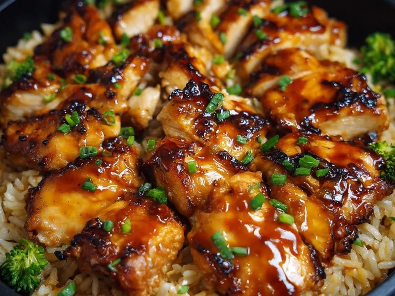 BBQ Chicken Rice Casserole