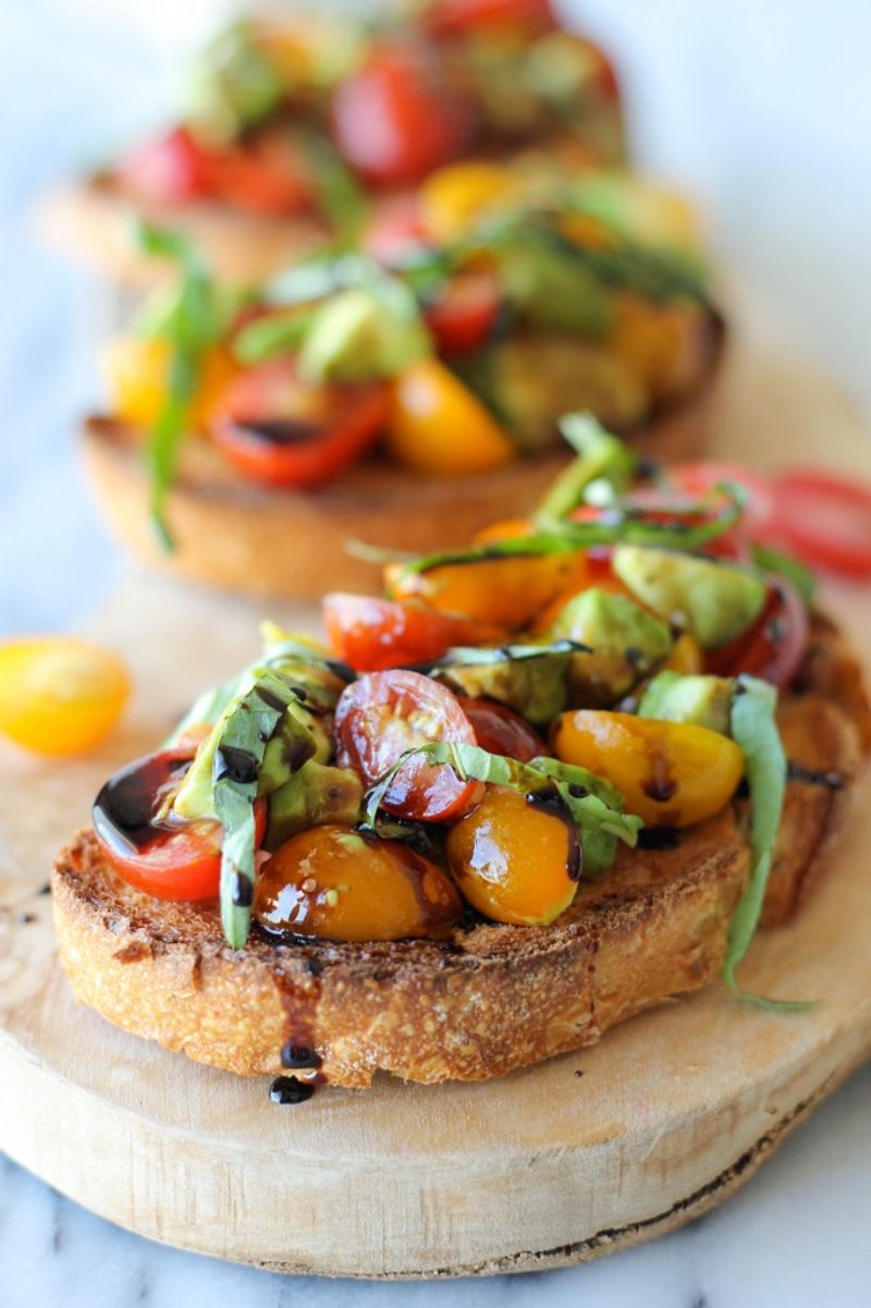 Avocado and Tomato Bruschetta