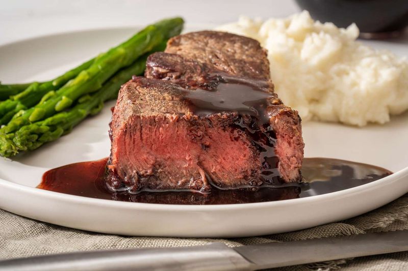 Steak with Red Wine Sauce