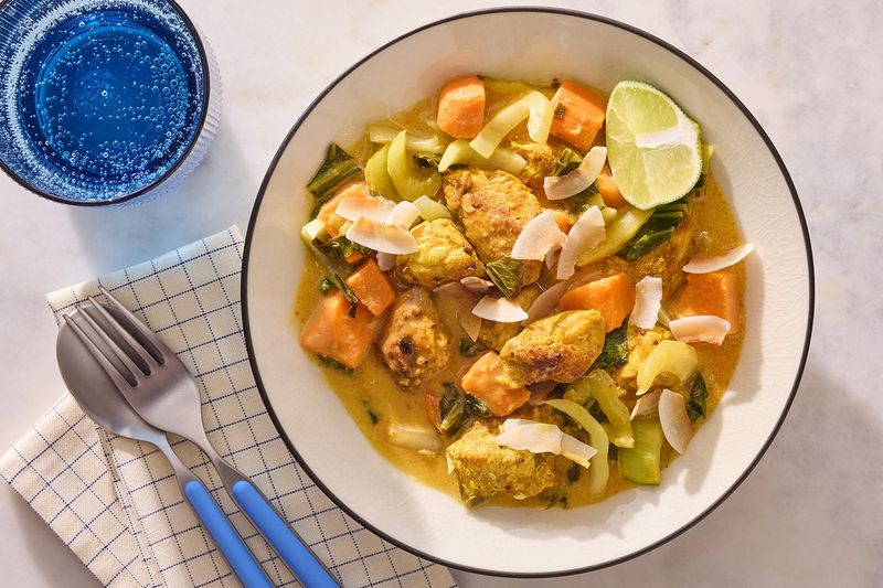 Bok Choy and Chicken Coconut Curry