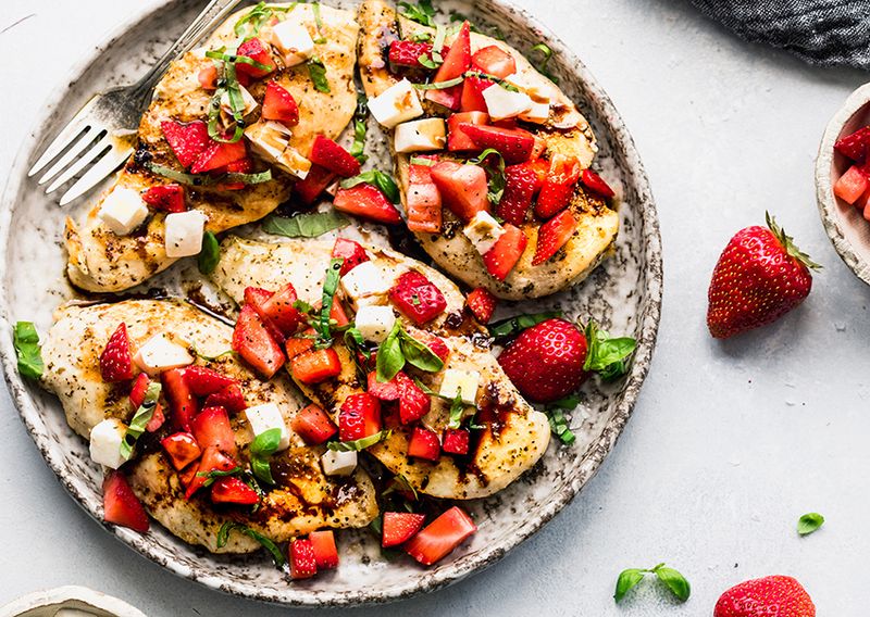 Strawberry Balsamic Glazed Chicken