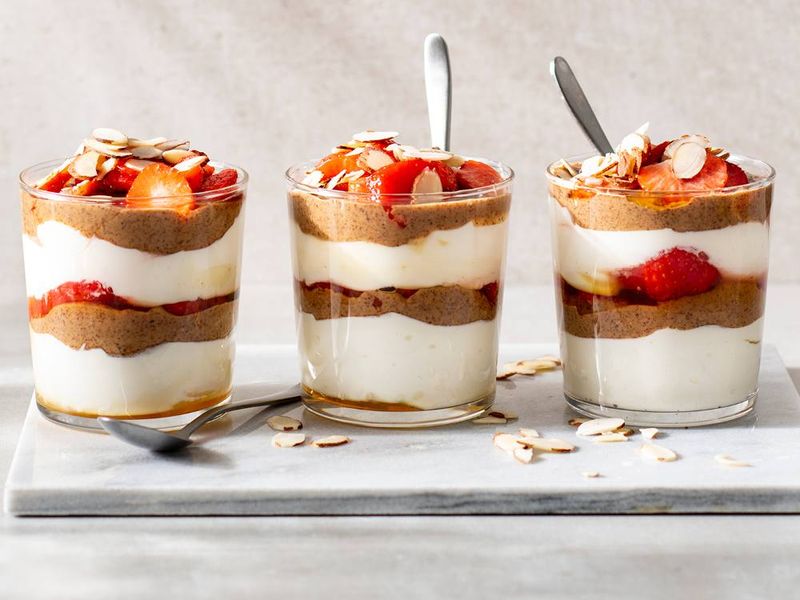 Strawberry Almond Parfait