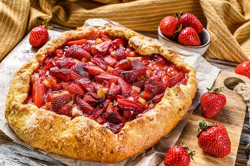 Strawberry Rhubarb Galette