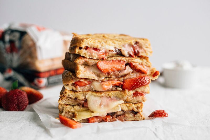 Strawberry Breakfast Sandwich