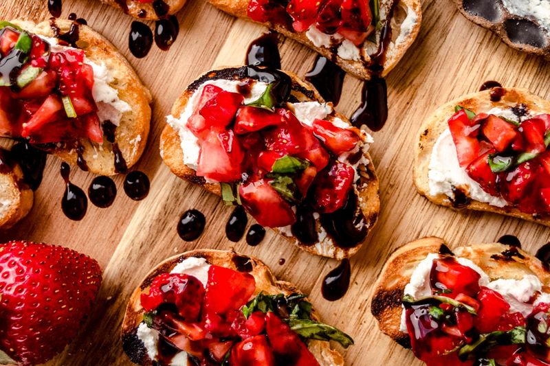 Strawberry Balsamic Bruschetta