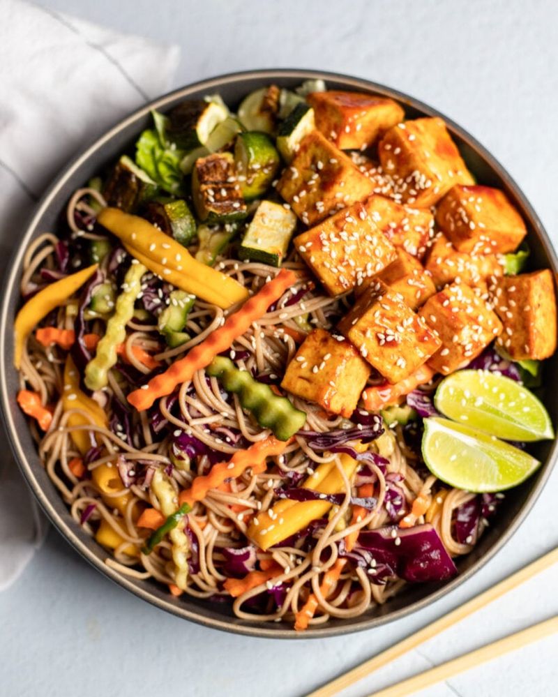 Soba Noodle Salad with Tofu