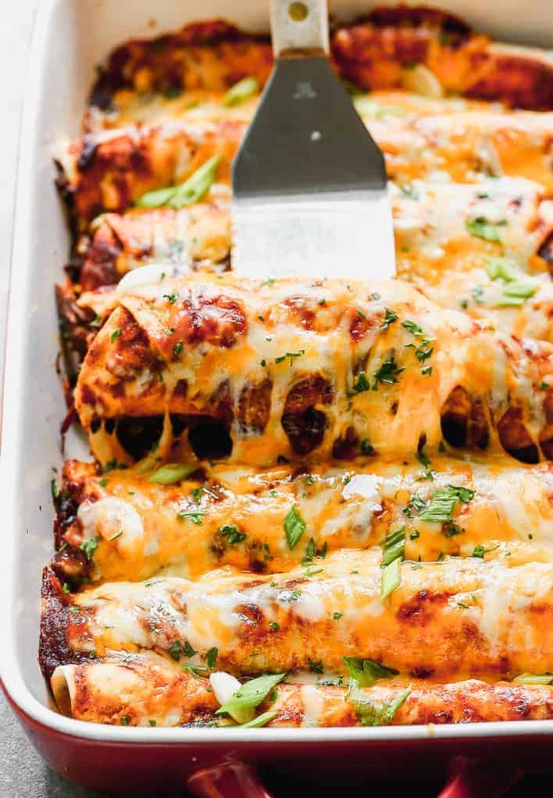 Beef and Cheese Enchiladas