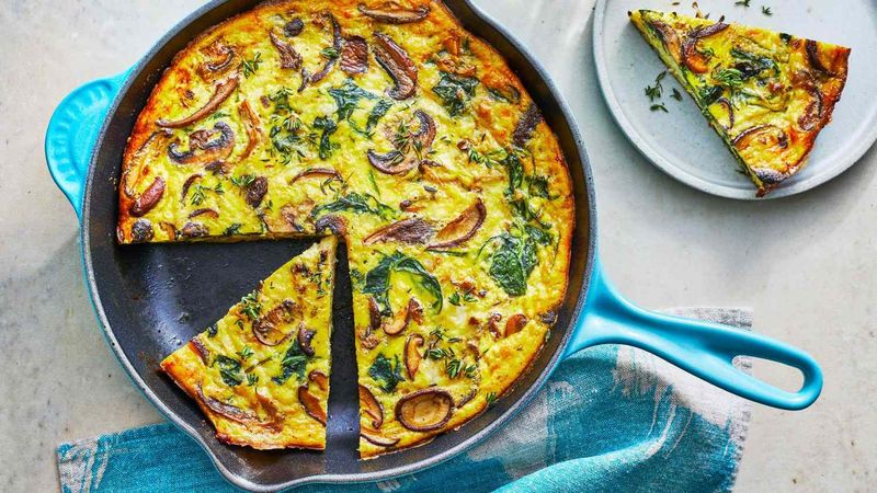 Mushroom and Spinach Frittata