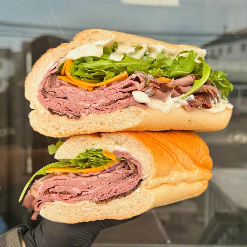 Roast Beef and Arugula Sandwich