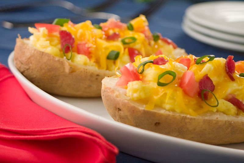 Loaded Breakfast Potato Boats