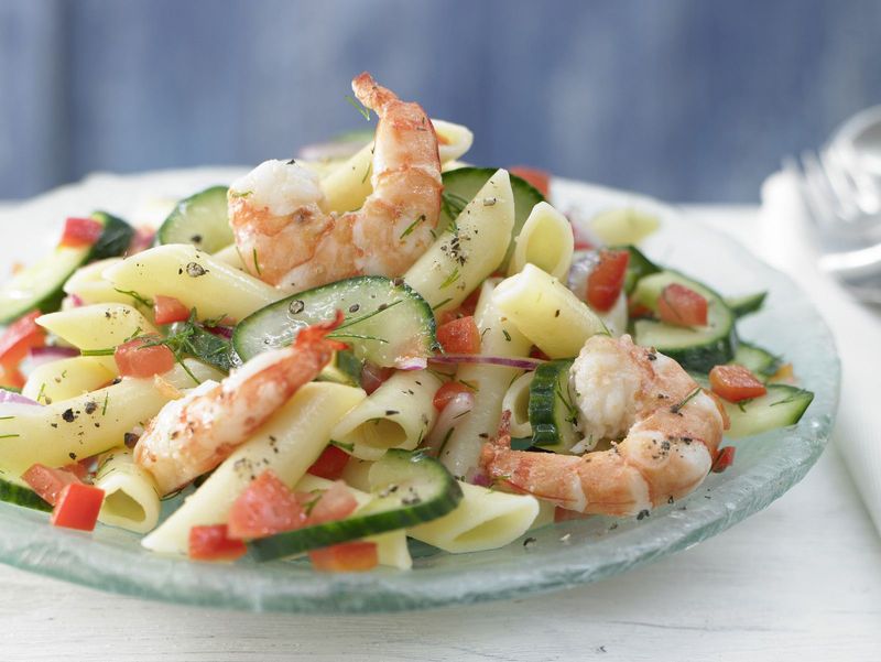 Shrimp and Avocado Pasta Salad