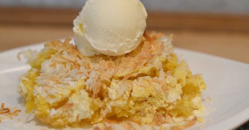 Tropical Pineapple Coconut Dump Cake
