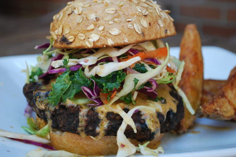 The Vegan Burger at Vegenation