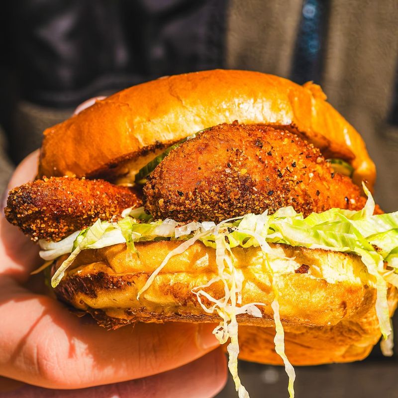 The Spicy Sriracha Burger at Sammy's