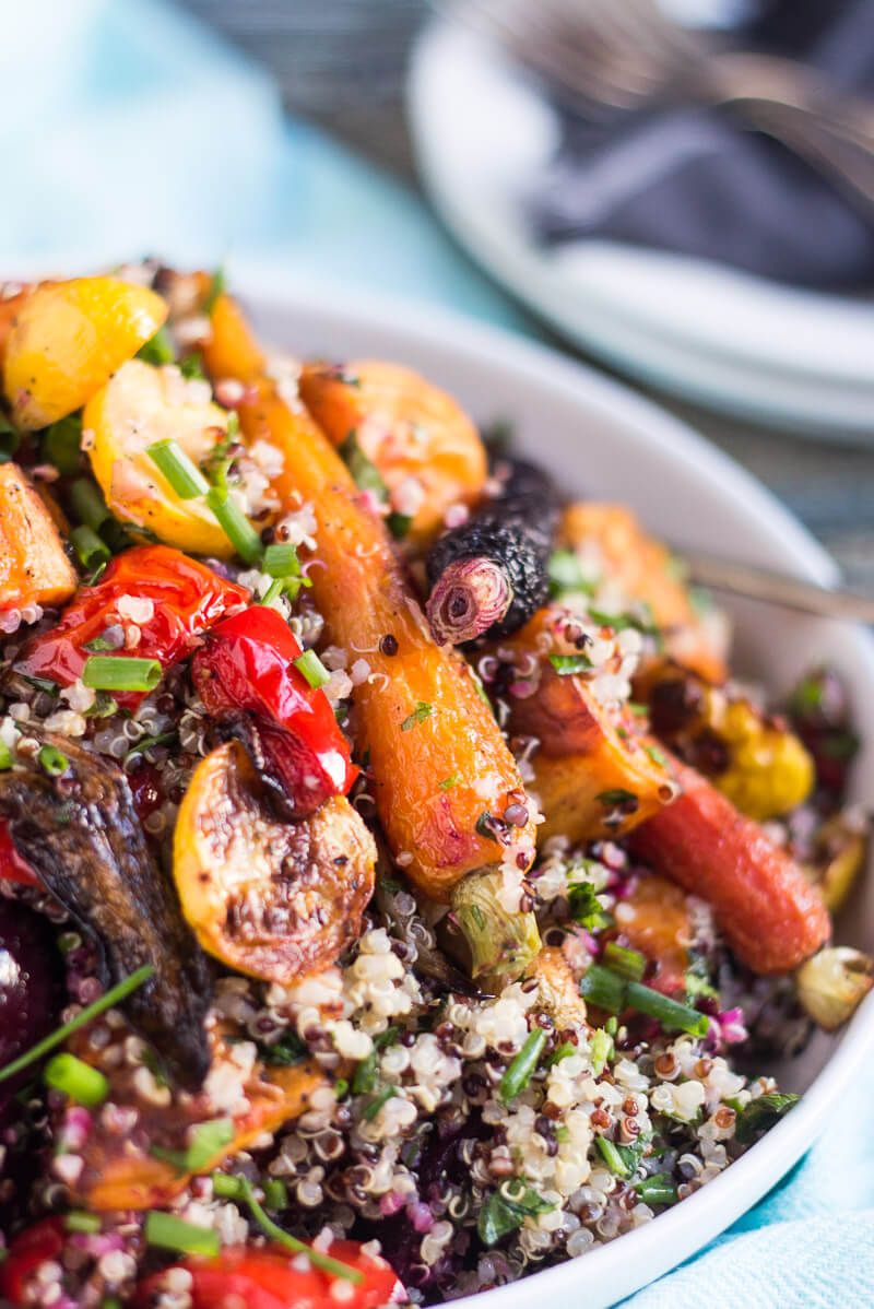 Roasted Vegetable Quinoa Salad