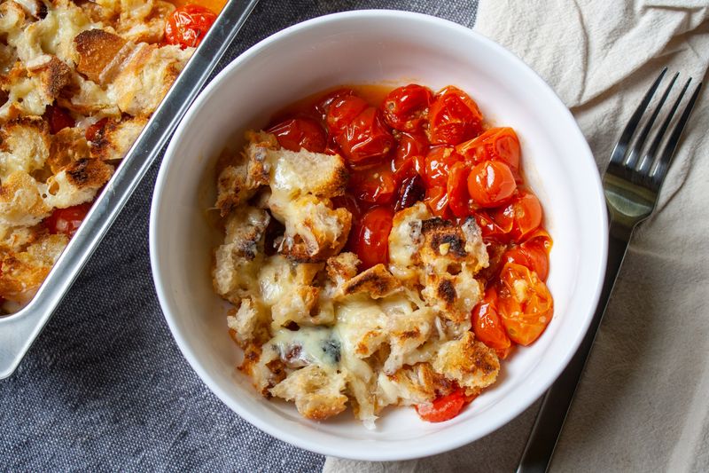 Tomato Bread Pudding