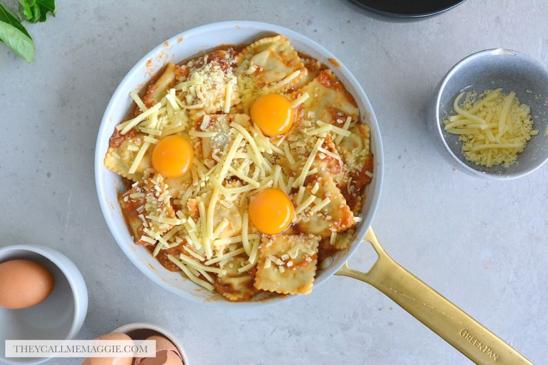Ravioli Breakfast Skillet
