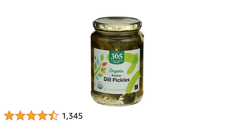 Whole Foods 365 Organic Kosher Dill Pickles