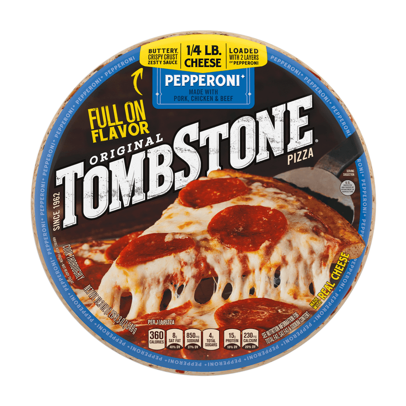 Tombstone Pepperoni Pizza – Plastic Pieces