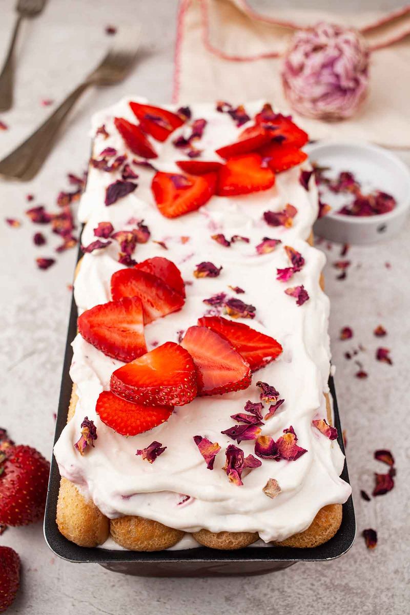 Raspberry Rose Tiramisu