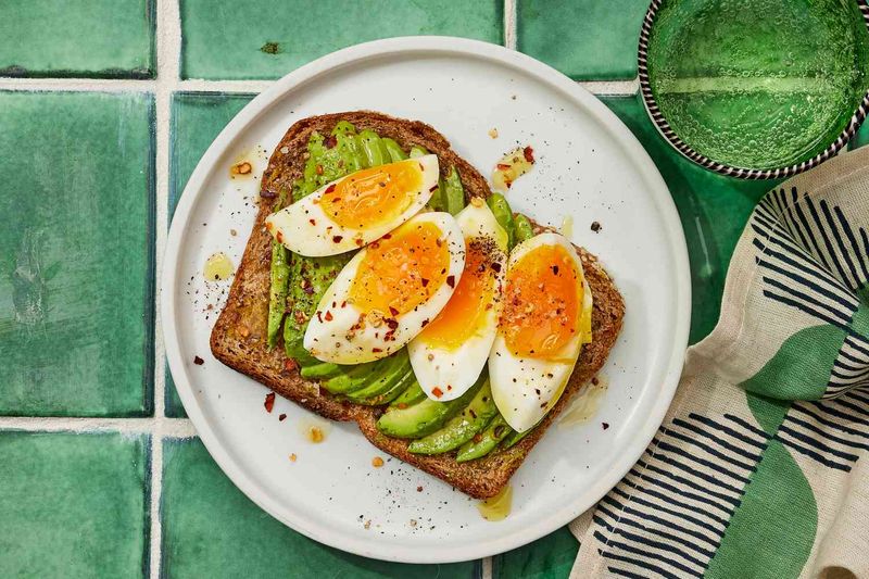 Hard-Boiled Eggs and Avocado