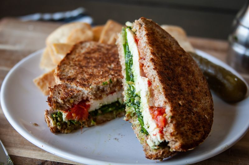Caprese Sandwich with Pesto