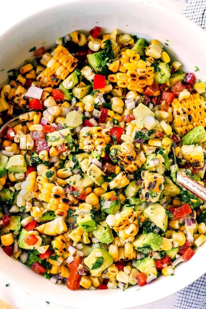 Grilled Corn and Avocado Salsa