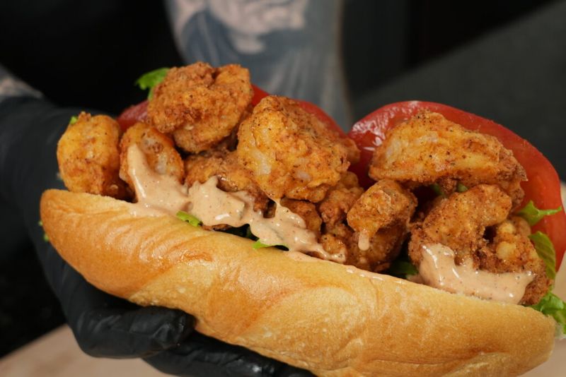 Shrimp and Grits Po' Boy