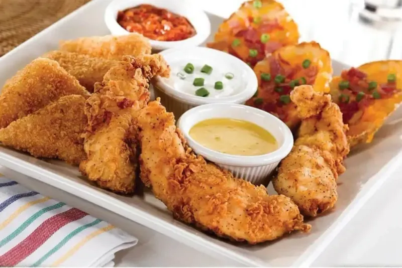 O'Charley’s: Spicy Jack Cheese Wedges & Loaded Potato Skins